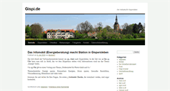 Desktop Screenshot of gispi.de